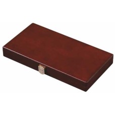 Backgammon kist bruin 28,5x15,5 cm